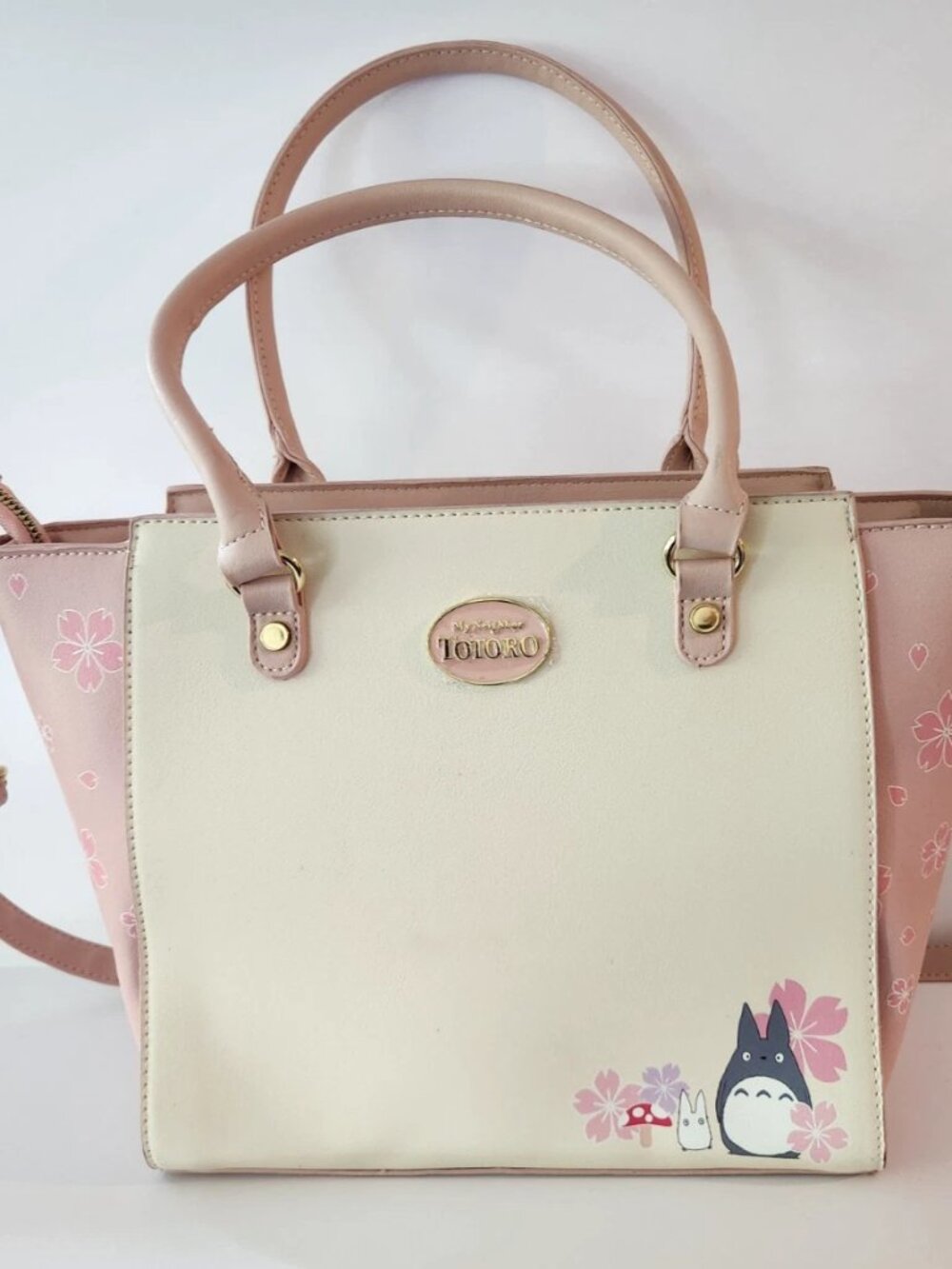 Studio Ghibli My Neighbor Totoro Satchel Sakura Handbag Purse Crossbody Bag